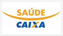 Logotipo do convênio Saúde Caixa.